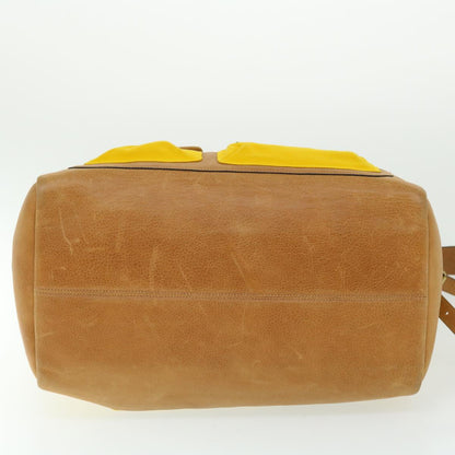 Burberry Brand Canvas Yellow Shoulder Bag