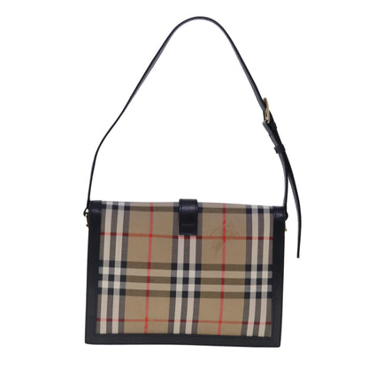 Burberry Nova Check Beige Canvas Shoulder Bag ( )