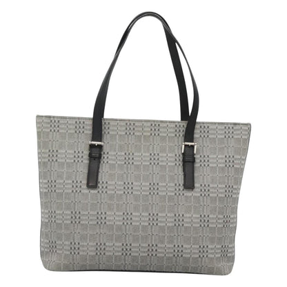 Burberry Nova Check Grey Canvas Shoulder Bag ( )