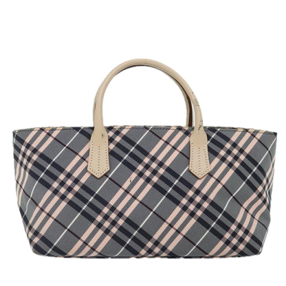 Burberry Nova Check Grey Synthetic Handbag ( )