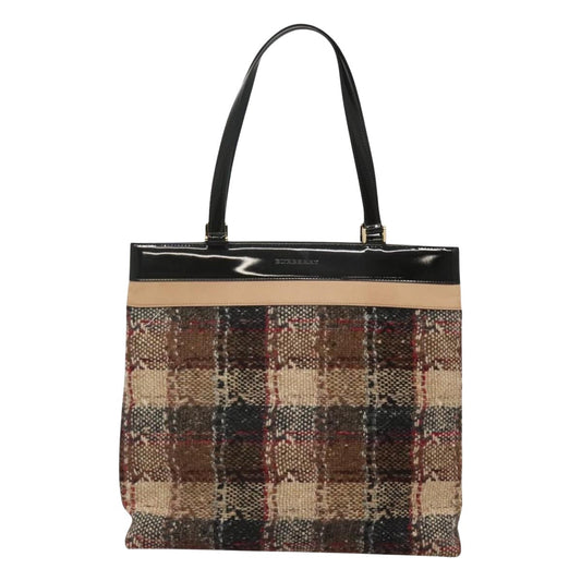 Burberry Beige Wool Tote Bag ( )