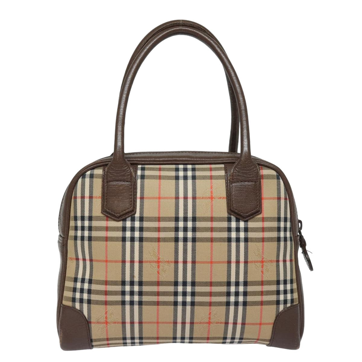 Burberry Nova Check Beige Canvas Handbag ( )