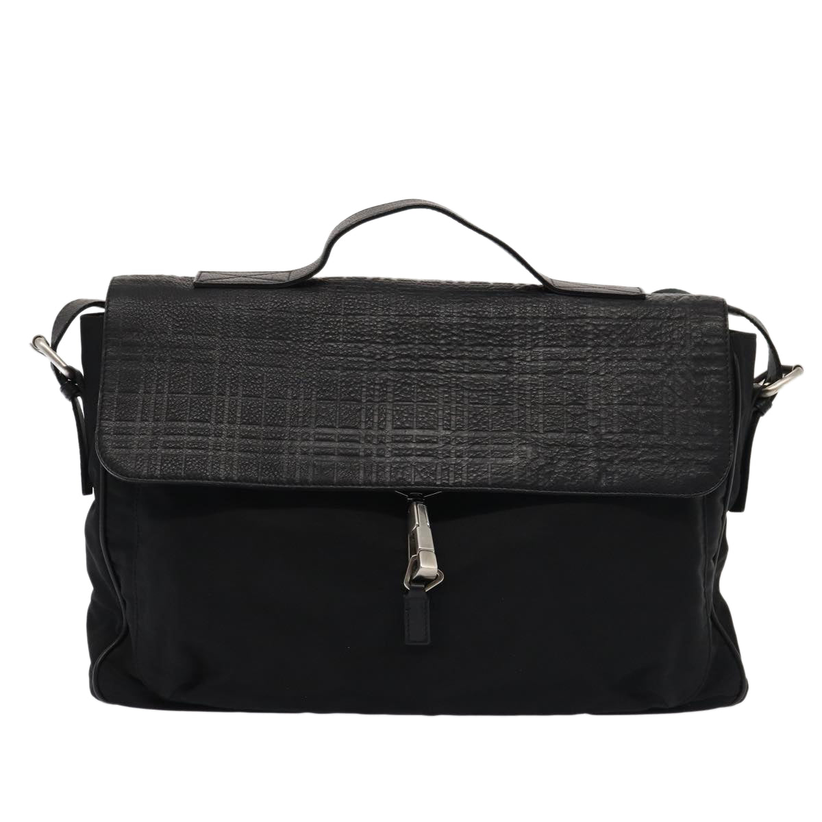 Burberry Nova Brand Leather Black Shoulder Bag Style 3