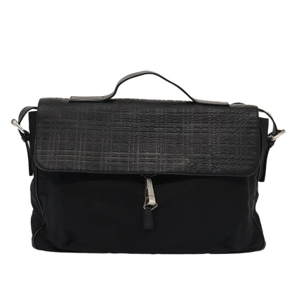 Burberry Nova Brand Leather Black Shoulder Bag Style 3