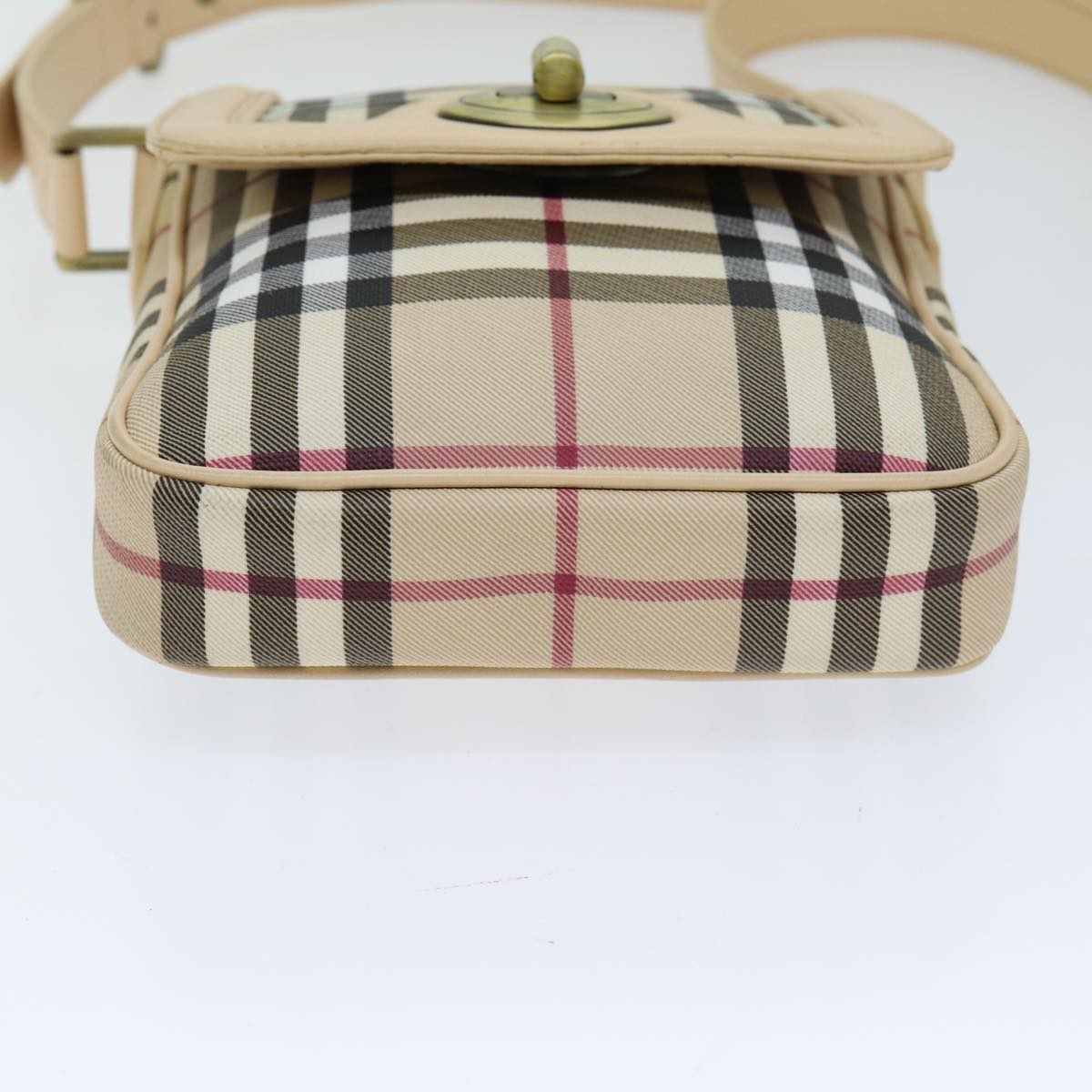 Burberry Nova Brand Canvas Red Shoulder Bag