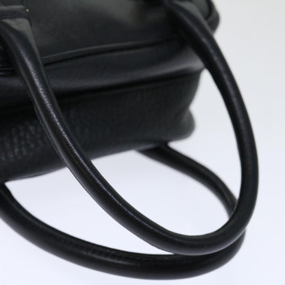 Burberry Logo Brand Leather Black Handbag