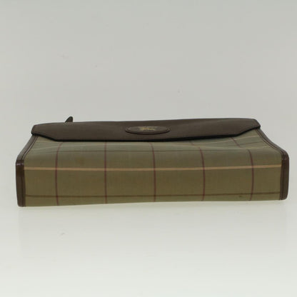 Burberry Brand Canvas Green Clutch Bag Style 4