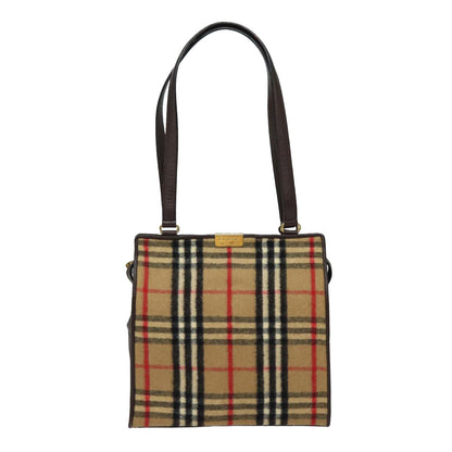 Burberry Nova Brand Check White Shoulder Bag Style 9