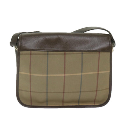 Burberry Brand Canvas Brown Shoulder Bag Style 3