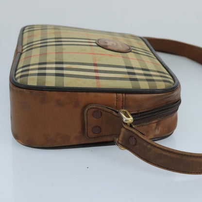 Burberry Nova Check Beige Canvas Shoulder Bag ( )