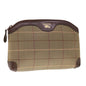 Burberry Brand Canvas Brown Clutch Bag Style 3