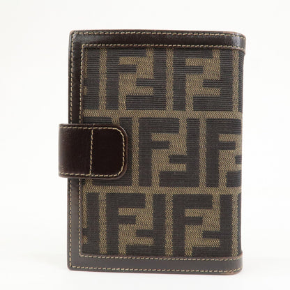 FENDI Zucca Canvas Leather Agenda Planner Cover Brown 30153 Rovelle Bags