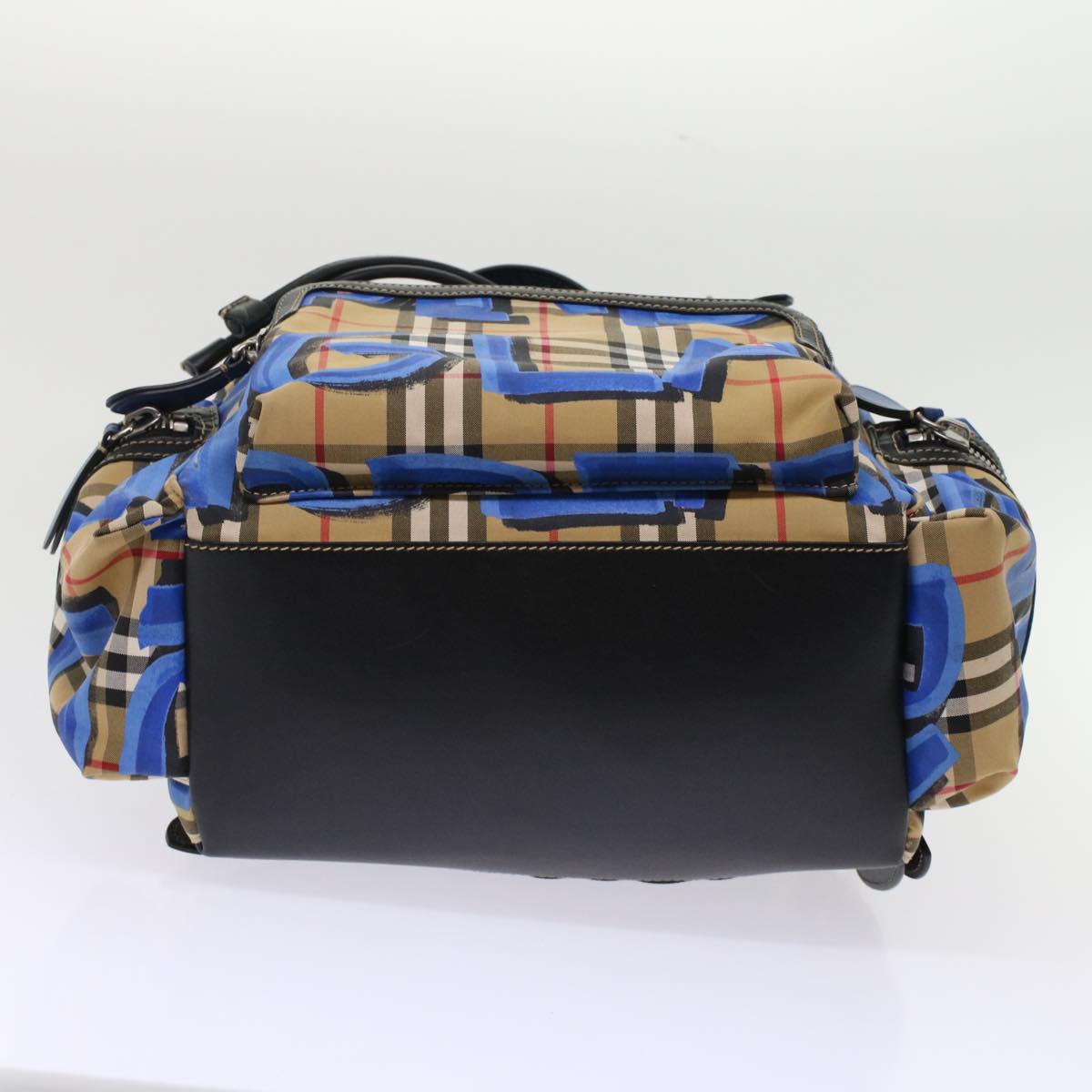 Burberry Backpack Brand Canvas Blue