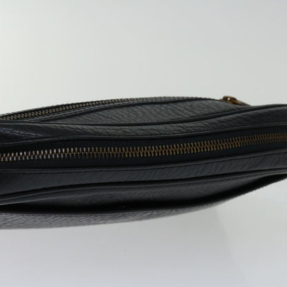 Burberry Brand Leather Black Clutch Bag Style 6