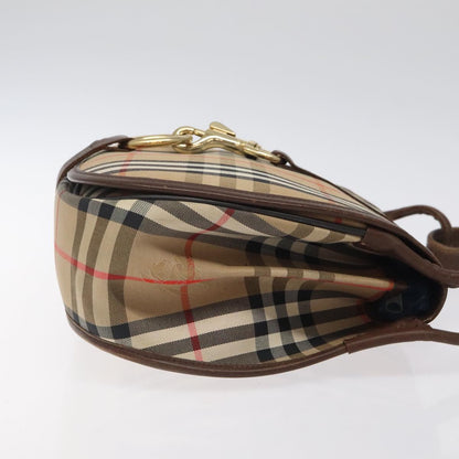 Burberry Haymarket Beige Canvas Shoulder Bag ( )