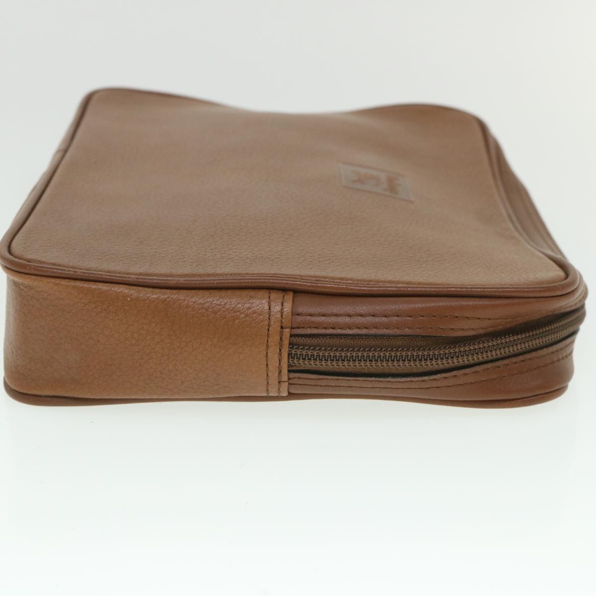 Burberry Brand Leather Brown Clutch Bag Style 7
