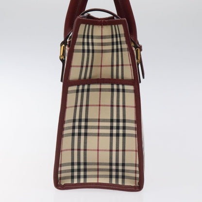 Burberry Nova Check Beige Canvas Handbag ( )