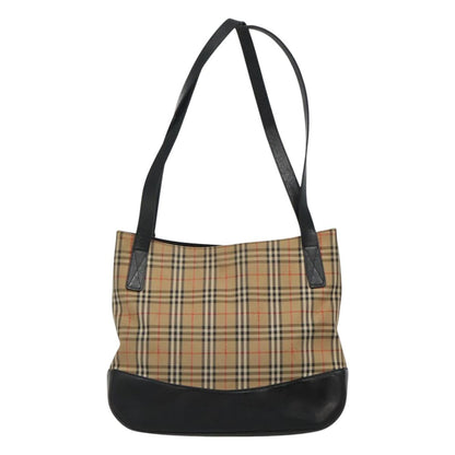Burberry Nova Check Beige Canvas Shoulder Bag ( )