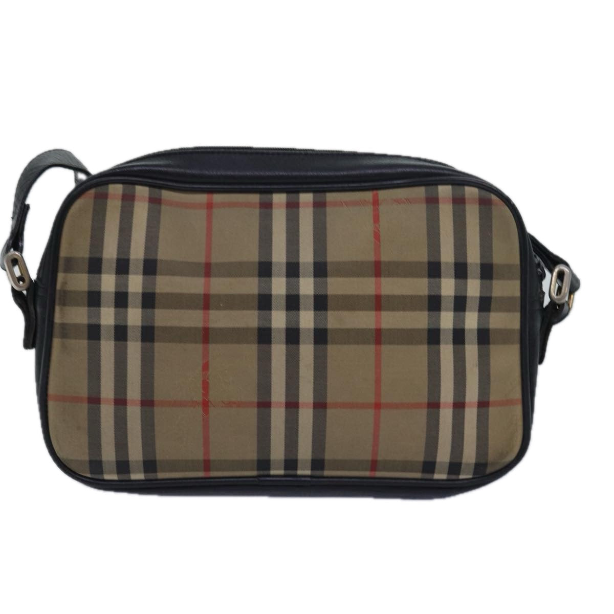Burberry Nova Brand Canvas White Shoulder Bag Style 49