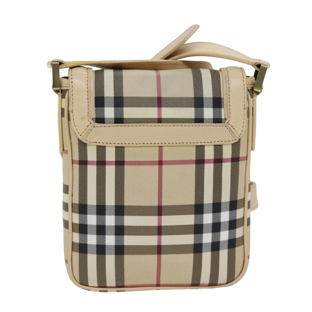 Burberry Nova Brand Canvas Red Shoulder Bag