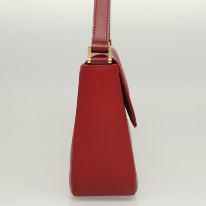 Burberry Red Leather Shoulder Bag ( )