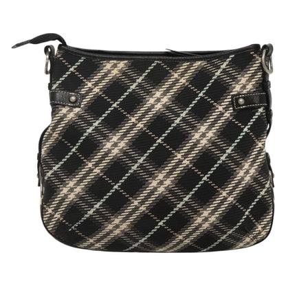 Burberry Nova Check Black Wool Shoulder Bag ( )