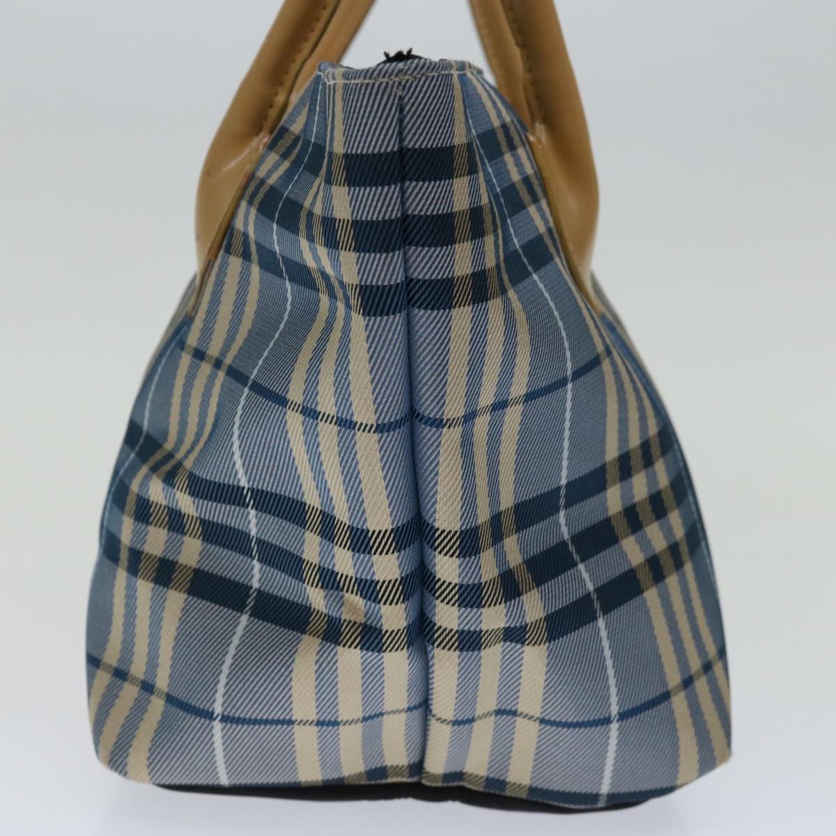 Burberry Label Brand Canvas Blue Handbag Style 10
