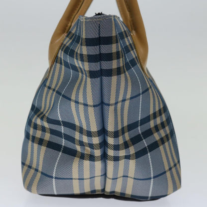 Burberry Label Brand Canvas Blue Handbag Style 10
