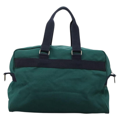 Burberry Logo Green Canvas Travel Bag ( )