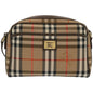Burberry Nova Brand Canvas White Shoulder Bag Style 30