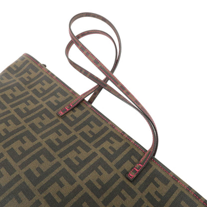 FENDI Zucca PVC Tote Bag Shoulder Bag Brown 8BH185-UZD Rovelle Bags