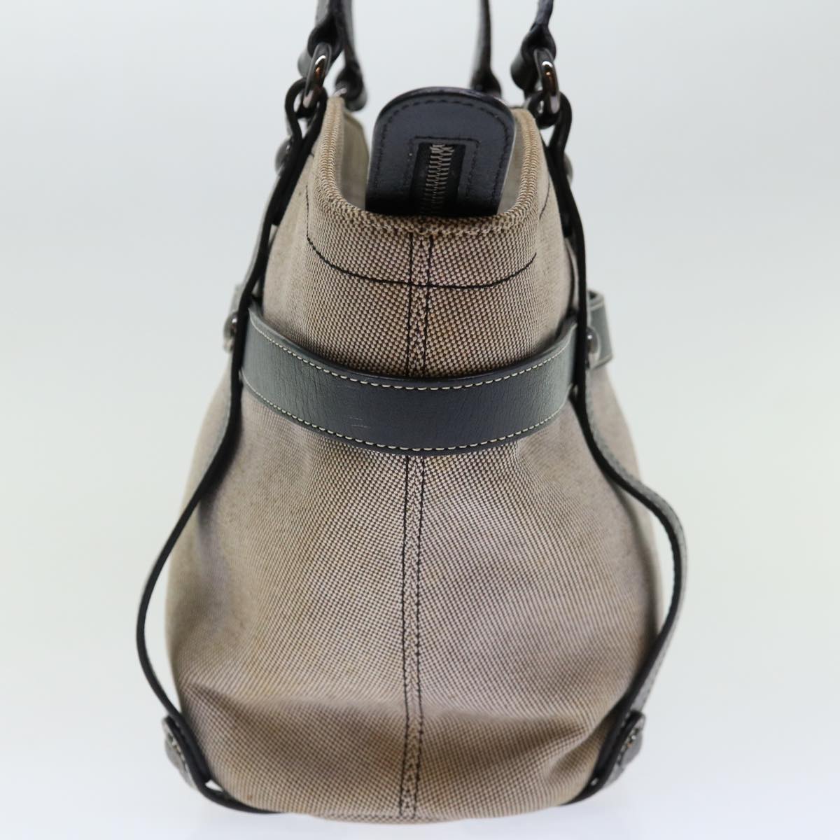 Burberry Label Brand Canvas Blue Handbag Style 5