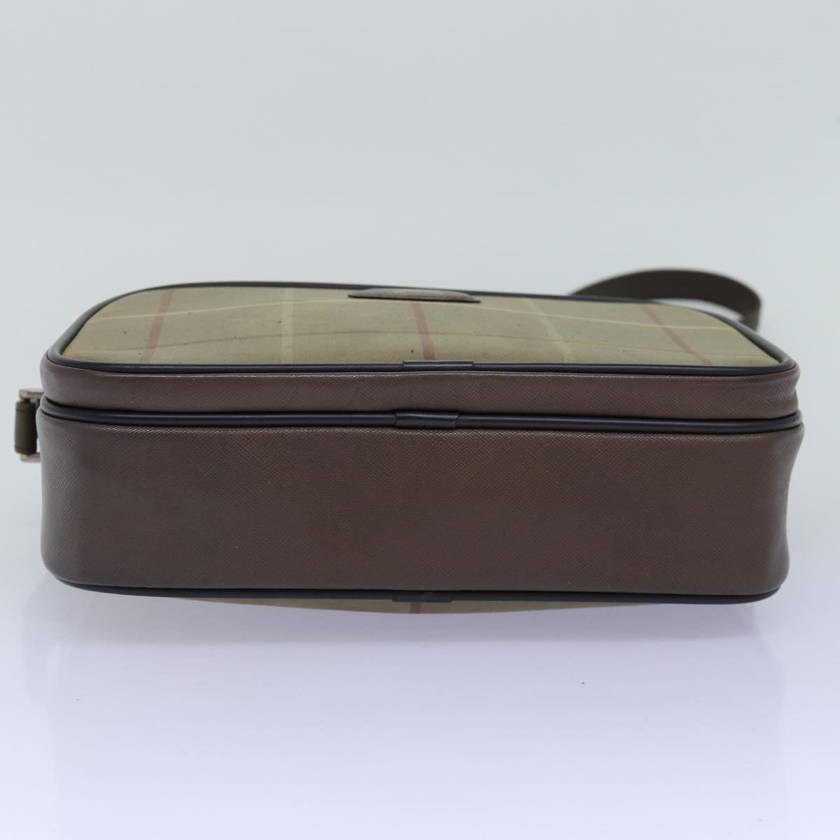 Burberry Nova Brand Canvas White Shoulder Bag