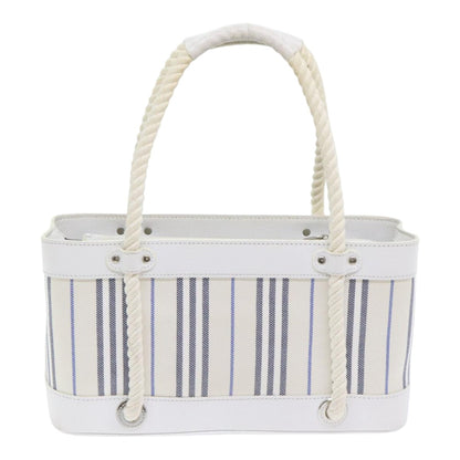 Burberry White Canvas Handbag ( )
