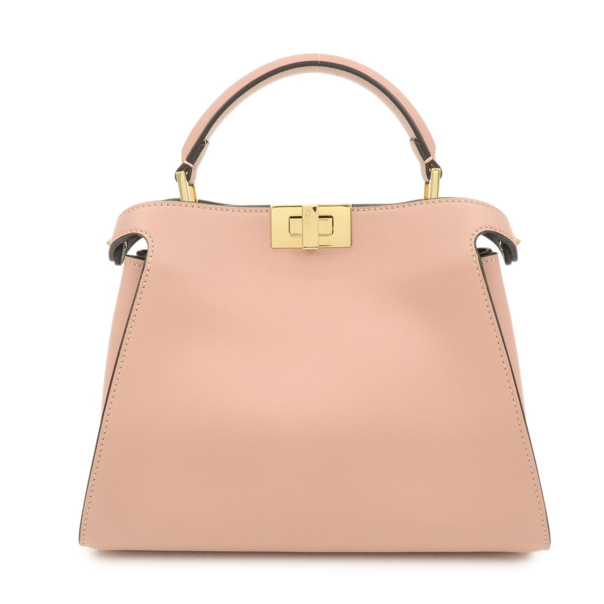 FENDI Peekaboo Iconic Essentially Leather 2Way Bag Pink 8BN302 Rovelle Bags