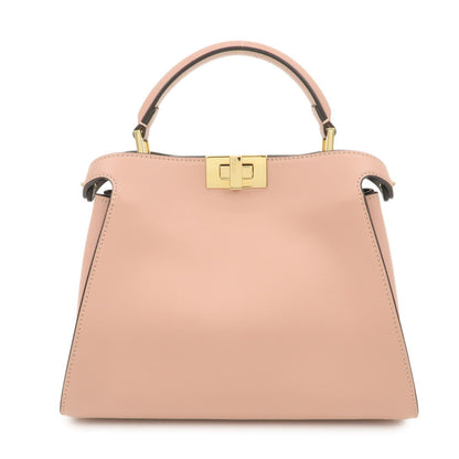 FENDI Peekaboo Iconic Essentially Leather 2Way Bag Pink 8BN302 Rovelle Bags
