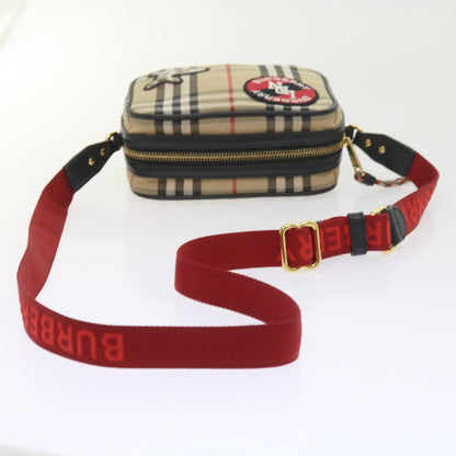 Burberry Nova Brand Canvas White Shoulder Bag Style 23