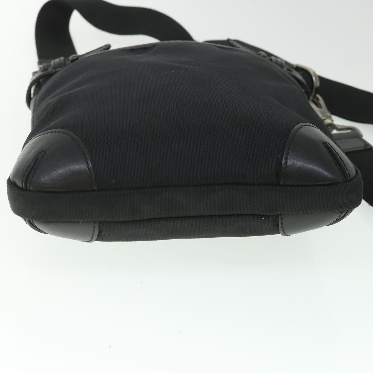 Burberry Label Brand Canvas Black Shoulder Bag
