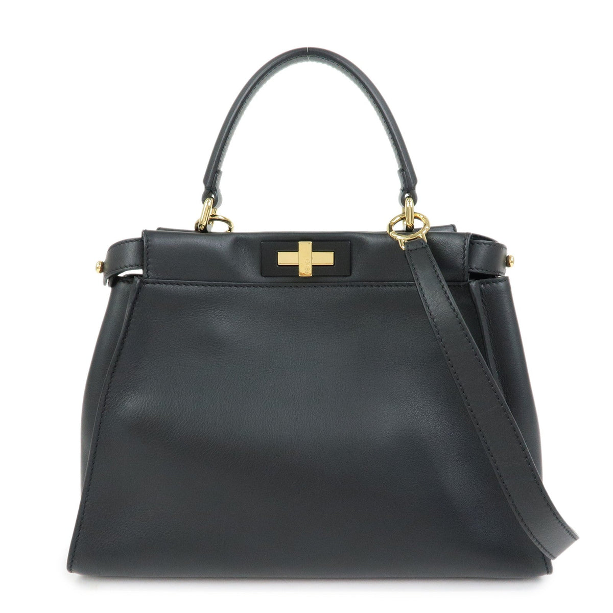 FENDI Peekaoo Calf Leather 2Way Bag Hand Bag Shoulder Bag 8BN290 Rovelle Bags