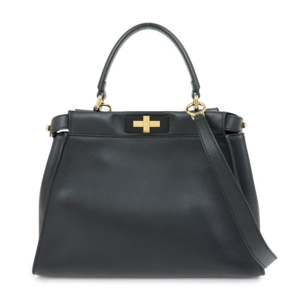FENDI Peekaoo Calf Leather 2Way Bag Hand Bag Shoulder Bag 8BN290 Rovelle Bags