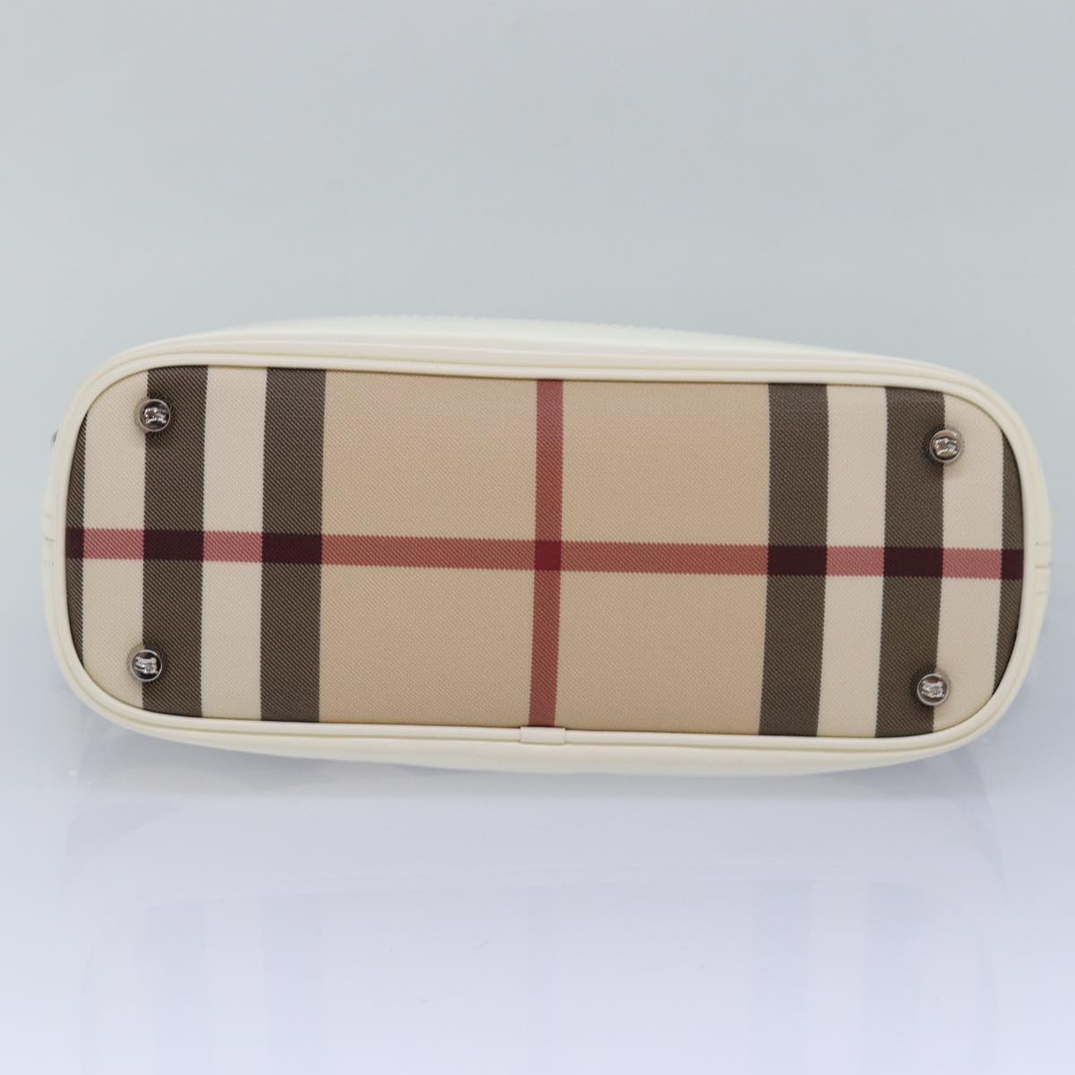 Burberry Brand Canvas White Shoulder Bag Style 17