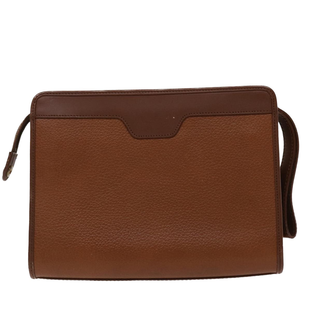 Burberry Brand Leather Brown Clutch Bag Style 8