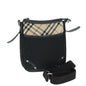 Burberry Nova Brand Canvas Black Shoulder Bag