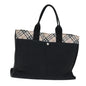 Burberry Label Brand Canvas Blue Handbag Style 3