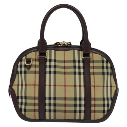 Burberry Nova Check Beige Canvas Handbag ( )