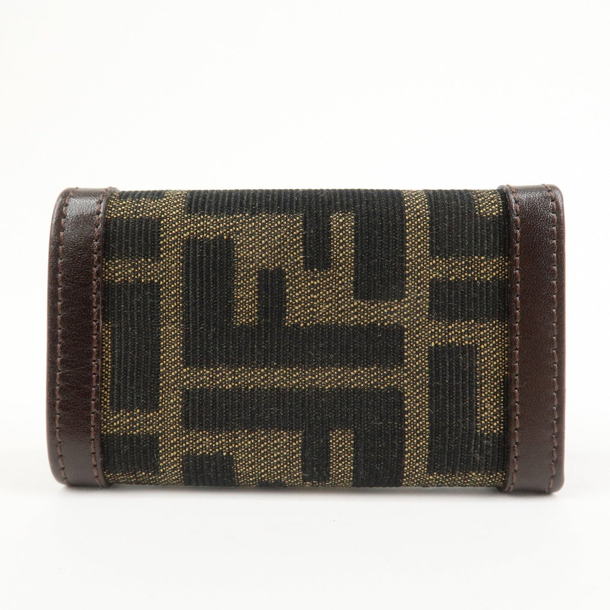 FENDI Zucca Canvas Leather 6 Ring Key Case Key Holder Brown 10163 Rovelle Bags