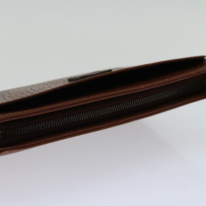 Burberry Brand Leather Brown Clutch Bag Style 3