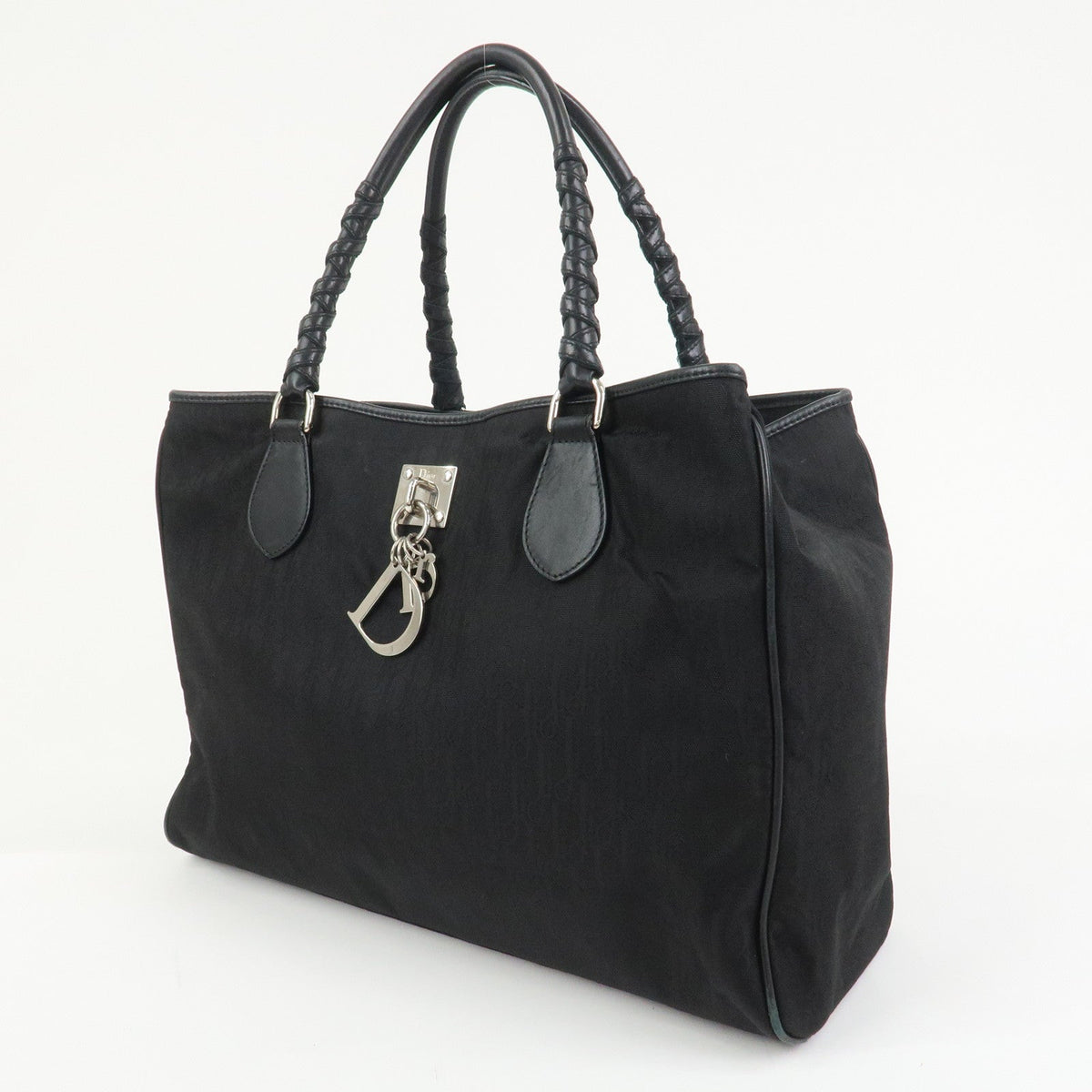 Christian Dior Trotter Nylon Canvas Leather Lovely Shoulder Bag Rovelle Bags
