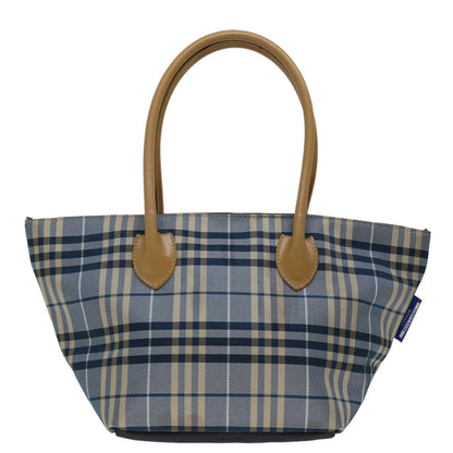 Burberry Label Brand Canvas Blue Handbag Style 10