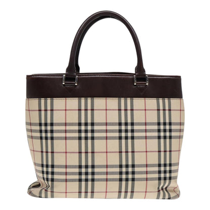 Burberry Nova Check Beige Canvas Handbag ( )